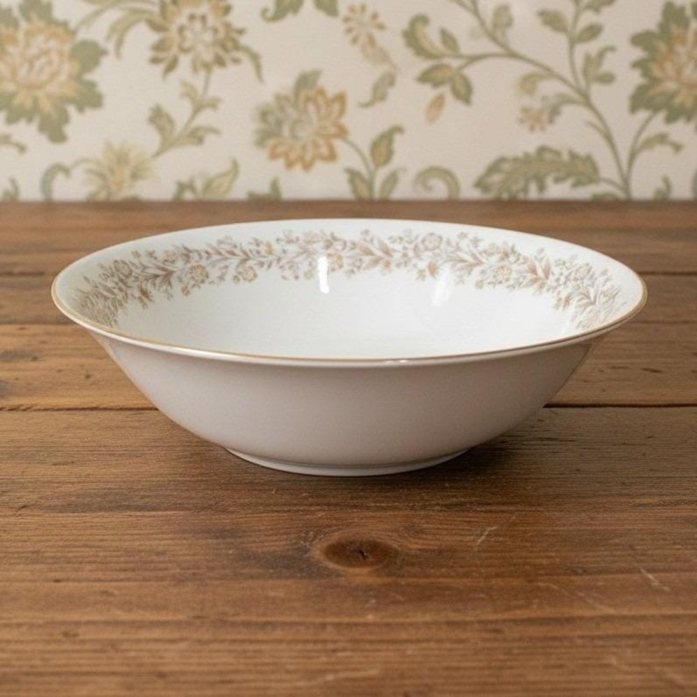 Ekco International Prudence Oval Vegetable Bowl #373, Vintage Floral Fine China